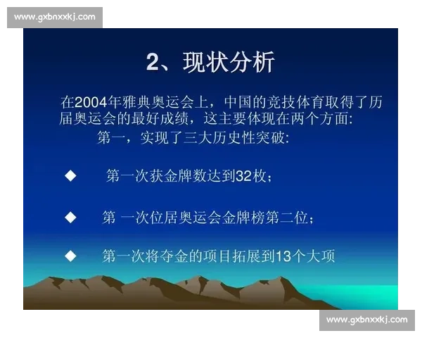 全国青少年体育竞赛成绩分析与各项目发展趋势研究